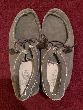Hey Dude | Men’s Dark Brown Canvas Slip-On Loafers
